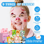 KONEUK 54 Pack Animal Kids Face Mask Spa, Bulk Collagen Hydrating Sheet Face Masks Skincare for Girls Teens, Easter Basket Stuffers, Birthday Gifts, Mothers Day Gifts for Mom
