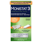 Monistat 3-Day Yeast Infection Treatment, Miconazole Ovule Inserts + Cream