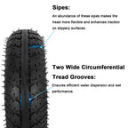 2.80/2.50-4 Tire Inner Tube, 2.80-4 Scooter Tires and Tubes 64-350 2 Pack