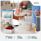 Multi Collagen Hydrolyzed Protein Powder (16oz) - Types I, II, III, V & X - Grass Fed Bovine (Peptan®), Wild Caught Marine, Free Roaming Chicken & Eggshell Collagen Peptides, Non-GMO, GF.