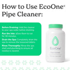 Pipe Cleaner by EcoOne | All-Natural Spa & Hot Tub Pipe and Jet Cleaner | Hot Tub Jet Cleaner Made with Non-Foaming Alkaline Ingredients | Deep-Penetrating Jetted Tub Cleaner, 8 Oz