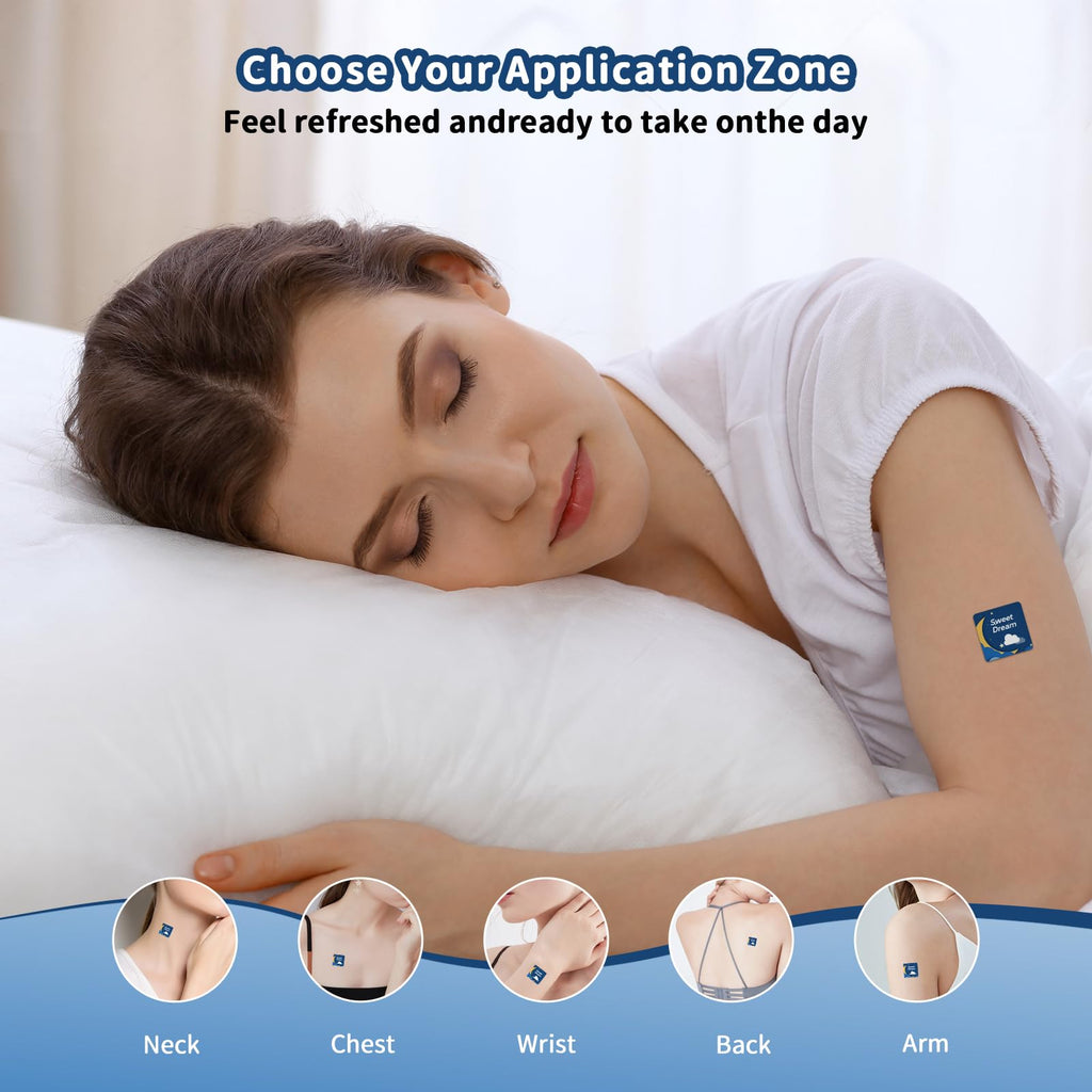 Kaeruw Sleep Patches for Adults with Magnesium and Sour Cherry Extract - Plant-Based Sleep Aid - Easy to use Suitable for Both Men and Women-1 Box 60 Count-Sleep 02