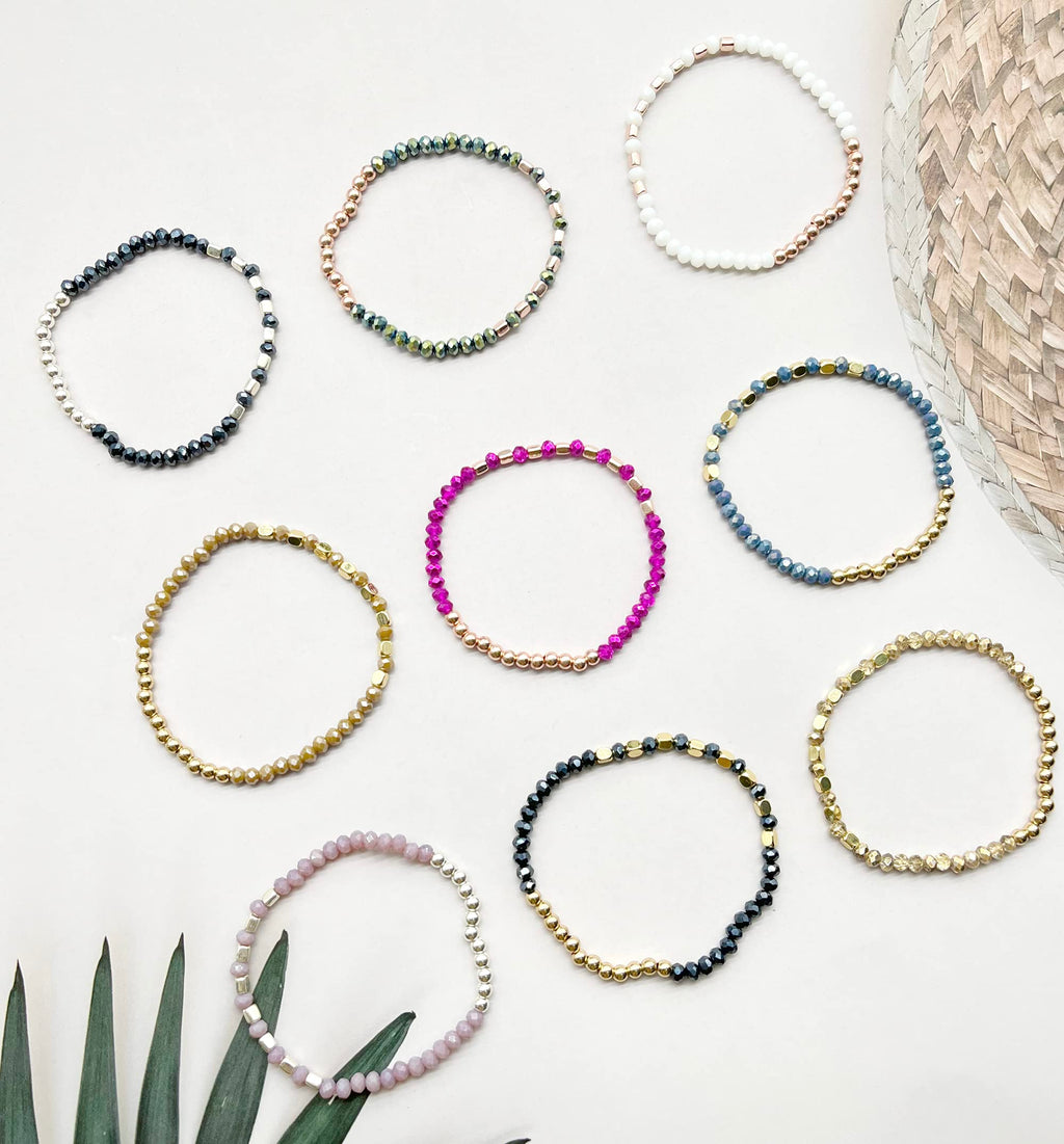 WAINIS 27Pcs Delicate Boho Beaded Bracelets