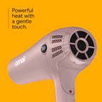Conair Hair Dryer with Diffuser & Concentrator, 1875W, Matte Light Pink