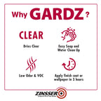 qt Zinsser 02304 Clear Zinsser, Gardz Water-Based Problem Surface Sealer