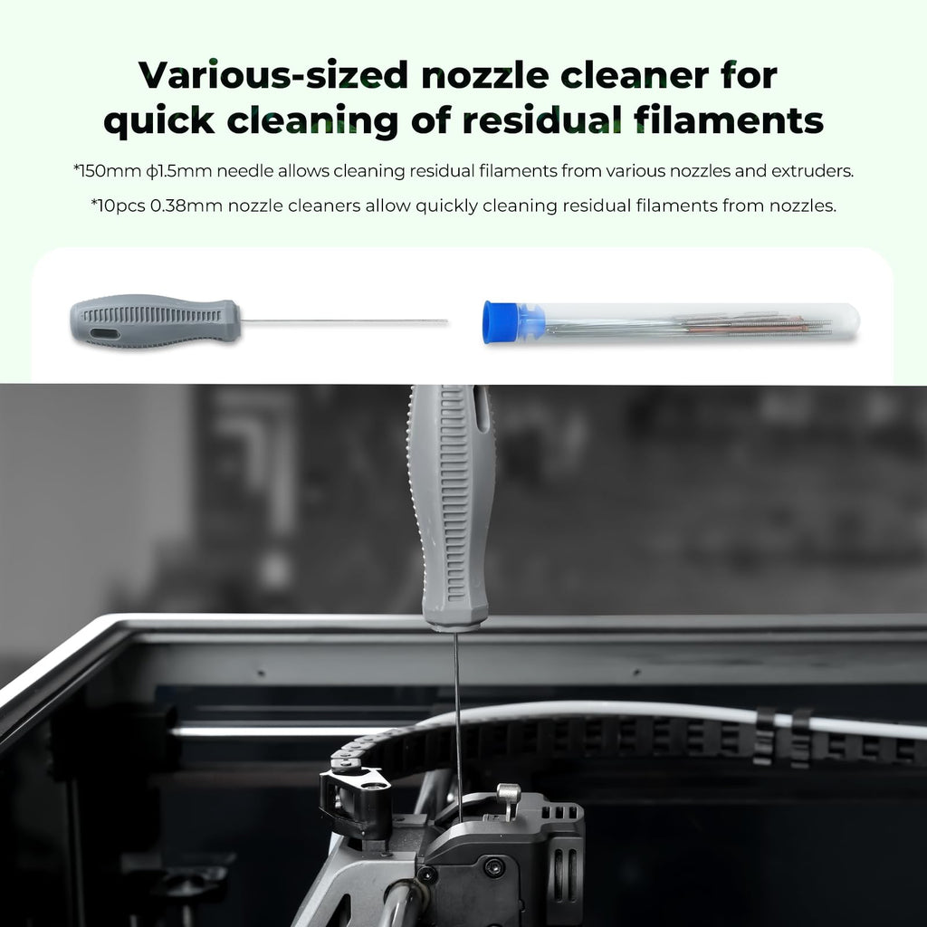 Creality 3D Printer Tool Kit, 74Pcs 3D Printing Tool Wrap Kit Assembly/Removal/Filament Cutting Set 3D Printer Accessories for All FDM Printers Cleaning Finishing Printing