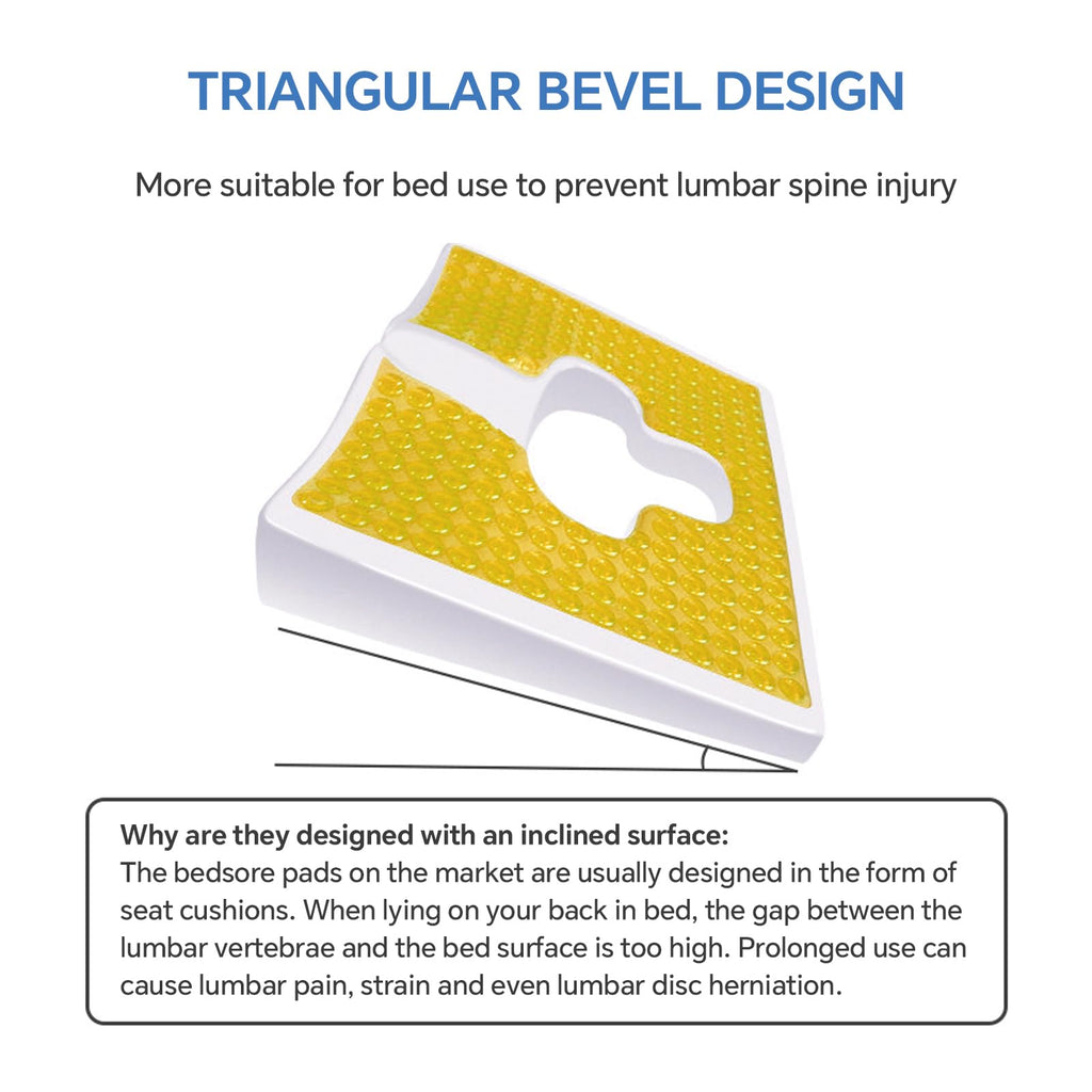 Eriro Anti Bedsore Cushion,Breathable, Comfortable, Pain-Relieving and Pressure-Sore Care Fiber Material Bed Sore Cushion for Butt, Suitable for bedridden Elderly and Disabled People