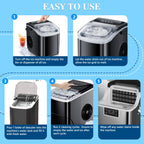Ice Machine Cleaner Maker Descaler - Nickel Safe Descaler, Ice Maker Cleaner Compatible with Whirlpool, Scotsman, KitchenAid, Affresh, Hoshizaki, GE Opal Cleaning Kit, (1Gallon, 33 Uses)
