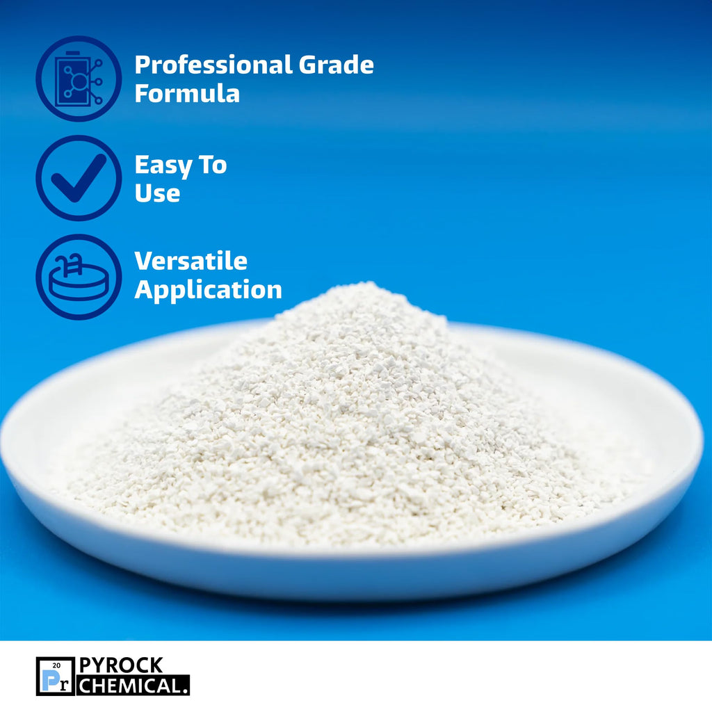 Pool Shock by Aqua Org Plus - 65% Granular Cal Hypo - Swimming Pool Shock for In-Ground, Above Ground, Spas & Hot Tubs - 24-Pack of 1 Pound Bags