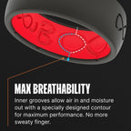 Groove Life Thin Silicone Ring for Women, Comfortable Wedding Band, Pearl 5