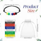 Ferreve 150 Pcs Plan of Salvation Bracelet Kit Includes Gospel Bead Bracelets Prayer Pocket Cards Gospel Tracts Organza Bags for Christian Religious Church Souvenir Faith Gifts