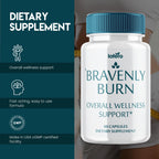 Bravenly Burn, BravenlyBurn Extreme Loss Support Digestive Gut Health Supplement, Advanced Wellness Formula Pills Capsulas, Premium Products Supports Blood Balance for Energy Pastillas (60 Capsules)