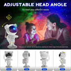 Kids Astronaut Star Projector Night Light - Galaxy Space Lamp with Remote, 8 Nebula Effects, Timer, 360° Rotating Head, Cool Room Decor, Birthday Christmas Gift for Children Teens