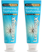 Lumineux Teeth Whitening Toothpaste 2 Pack Peroxide Free Enamel Safe for Sensitive Whiter Teeth, Fluoride Free, No Alcohol, Artificial Colors, SLS Free Dentist Formulated - 3.75 Oz