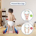 QDRAGON 3 in 1 Baby Walker and Activity Center for Boy, Learning to Walk, Sit to Stand, Early Educational Push Toys with Music Panel for Infant Toddler 12+ Months Blue