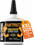 3D Printing Super Glue Liquid 1.75 oz - PLA ABS PETG TPU Instant Adhesive