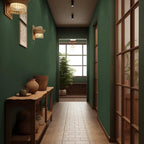 Abyssaly Green Wallpaper Peel and Stick 15.7" x 393.7" Silk Embossed Green Contact Paper for Cabinets Removable Self Adhesive Textured Wallpaper Covering for Bedroom with Scraper, Paper Cutter
