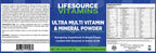 LifeSource Vitamins Ultra Multi Vitamin & Mineral Powder - Whole Food Based - 30 Day Supply