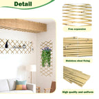 Jollybower 48x72 Inch Expandable Bamboo Trellis, Garden Lattice Fence, Expandable Fence for Climbing Plants, Vines & Ivy,Pet & Dog Barrier（Pack of 1）