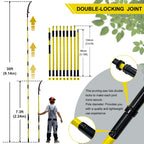 TGrasol 7.3-30FT Adjustable Manual pole saws for tree trimming
