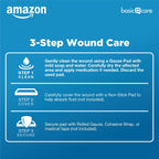 Amazon Basic Care Gauze Pads, 3x3 inches Sterile Medical Wound Dressing Sponges, 12-Ply, Ultra Soft, Extra Absorbent, 50 Count, (Previously All Health) (Pack of 2)