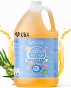Brittanie's Pure Organic Castile Liquid Olive Oil Soap Refill, 1 Gallon Unscented | Face, Body Wash, All Purpose Cleaner, Dishes, Pets, Laundry | Vegan, Biodegradable, Made in USA