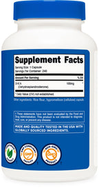 Nutricost DHEA 100mg, 240 Capsules - Gluten Free, Soy Free, Non-GMO, Supplement