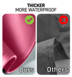 Vammcht Adjustable Bib Apron - Heavy Duty, Waterproof Plastic Apron for Dishwashing/Kitchen/Restaurant/Chemical Resistant; Pink