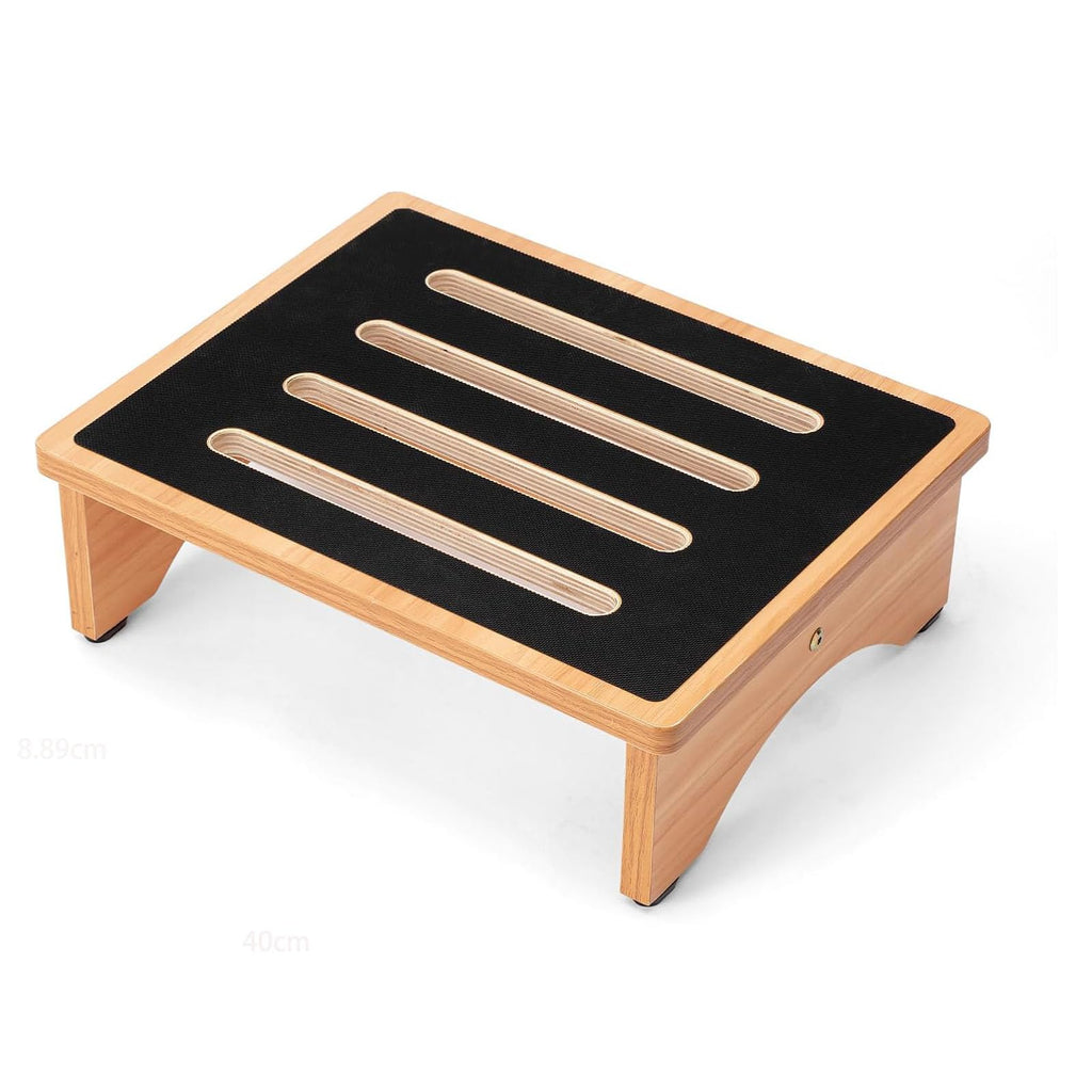 StrongTek 5" High Wooden Bed Step Stool for Adults, Sturdy Bedside & Shower Steps, 440lb Capacity, Versatile Mobility Aid for Seniors, Kitchen Use, Surgery Recovery, Anti-Slip, Portable Design