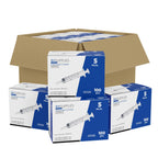 Bulk Case: BH Supplies 5mL Sterile Luer Slip Syringe with Covers - Individually Wrapped (1600 Syringes, 16 Boxes, 100 Units)