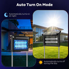 OnBeam Solar Bug Zapper Outdoor, 4500V Mosquito Zapper Fly Trap for Patio