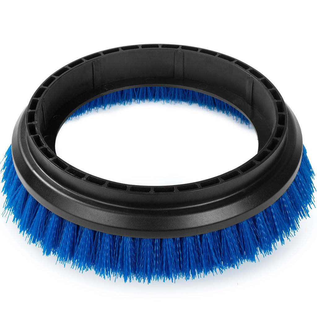 HHQ Commercial Scrub Brush for Orbital Floor Scrubber, Compatible with Oreck Orbiter XL ORB550MC, Bissell BGEM9000, 12" Diameter, Medium-Duty Brush, Blue