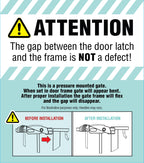 Regalo Safety 29"-38.5" Easy Step Baby Gate, Bottom of Stairs & Doorways