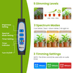 Kullsinss 8in Grow Lights Strips for Indoor Plants, 112 LEDs Plant Light