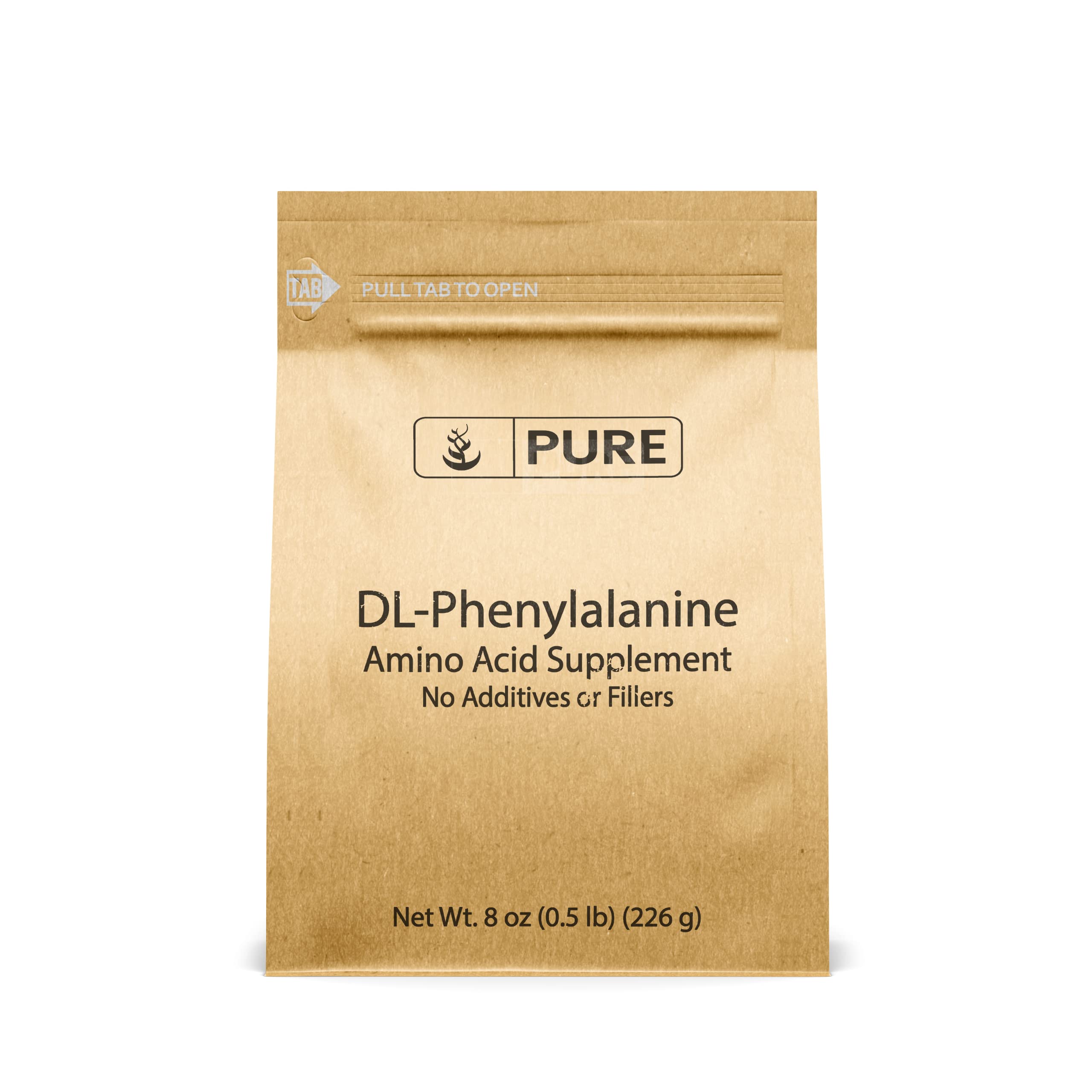 PURE ORIGINAL INGREDIENTS DL-Phenylalanine Powder (8 oz) Always Pure, No Fillers or Additives
