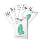 Dr.Jart+ Dermask Soothing Hydra Solution Korean Face Mask for Visibly Irritated Skin | Sheet Mask | Korean Skin Care, 5 Pack