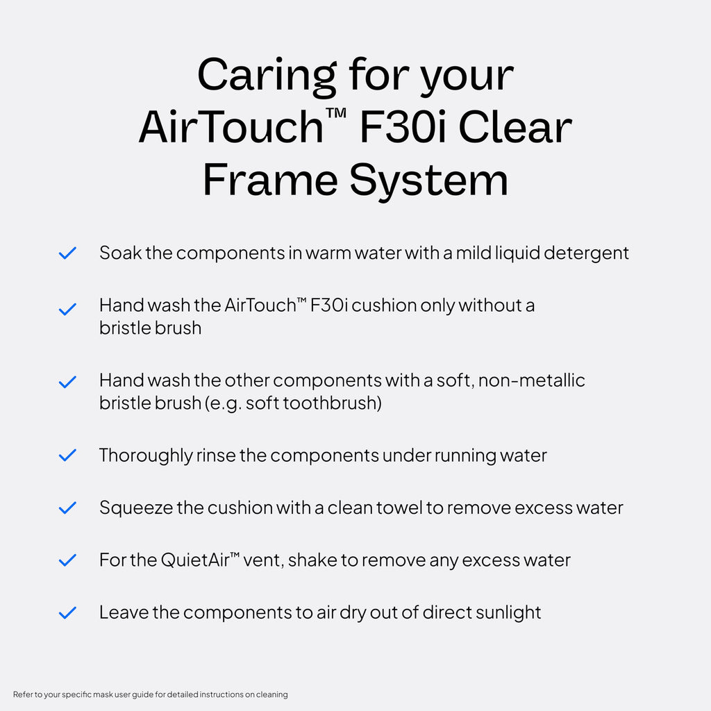 Resmed AirTouch F30i Clear Frame System - Medium Cushion/Large Frame