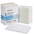 McKesson Sterile ABD Pads 8 x 10 in [24 Count] – Abdominal Pads for Wound Care, Non Stick Gauze Dressing, Surgical Absorbent Pad for Drainage and Post-Op Use