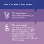 Oath Nutrition Clear Whey Isolate Protein Powder, Blue Razz Coconut, 20g Complete Protein per Serving, No Added Sugar, Grass-Fed, 18 Servings