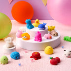 JOYIN Mochi Squishy Toy Set, 100 Pack Mini Squishy Mochi, Party Favors for Kids, Kawaii Stress Relief Toys, Basket Stuffers, Goodie Bags Fillers, Birthday Gifts, Classroom Prizes, Halloween