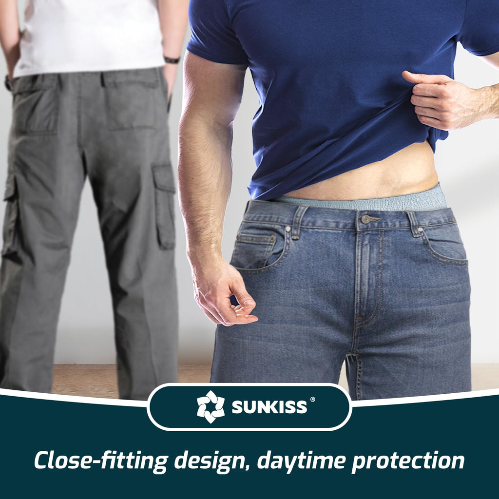 SUNKISS Incontinence Underwear for Men,Daytime Disposable Adult Pull Ups,Mens Protective Briefs with Maximum Absorbency, XXLarge, Grey, 14 Count