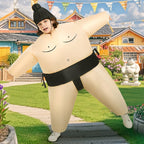 BROWNYEW Inflatable Sumo Wrestling Suits, Sumo Costume Adult, Blow up Costume, Inflatable Halloween Costumes for Men/Women
