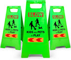 XPCARE 3 Pack 24 IN Slow Down Kids at Play Sign for Street Neighborhoods
