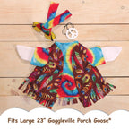 Gaggleville Hippie Goose Outfit, Fits Large 23" H Statue, by Fox Valley Traders