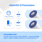AQUIVEX CCRP150 Pool Filter Cartridge, Compatible with Pentair Clean & Clear 150, 160317, Pentair Clean and Clear RP 150, 160355, R173216, Pleatco PAP150, Filbur FC-0687, Unicel C-9415, 2 Pack