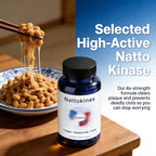 CALMTIVA Ultimate Nattokinase 10800 FU Capsules, Nattokinase Supplement for Heart Health & Daily Wellness Support, Vegan, Gluten Free, 60 Capsules