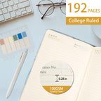 Kutoda Marble Diary with Lock, 192 Pages College Ruled Secret Journal with Lock, Waterproof A5 locked journal for women, Cute Diary Stuff for Teen Girls (Blue)