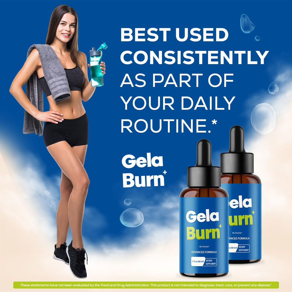Gela Burn Drops - Gela Burn Oral Liquid Drops Advanced Formula, GelaBurn All Natural Ingredients Premium Formula Support for Overall Health & Wellness Reviews, 1 Bottle for 1 Month