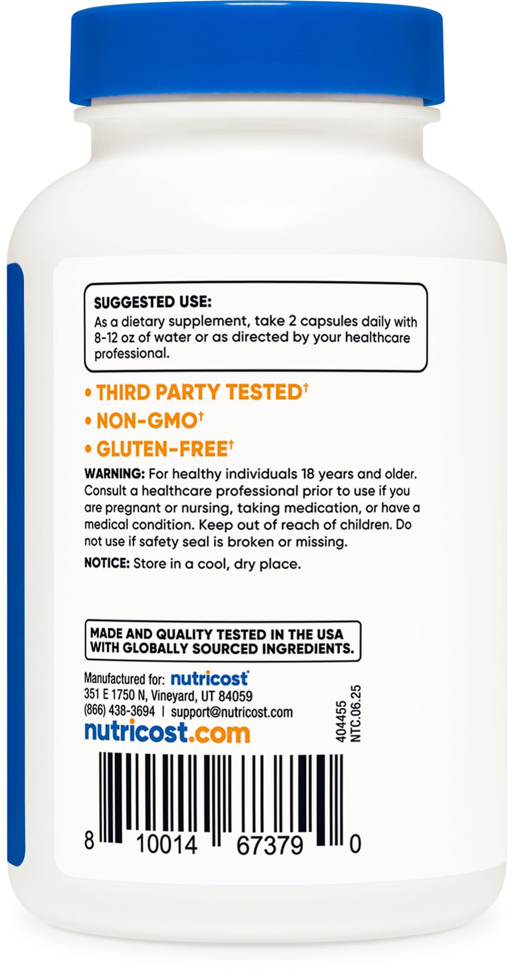 Nutricost Red Yeast Rice with CoQ10 1300mg, 120 Capsules, 60 Servings - Non-GMO, Gluten Free