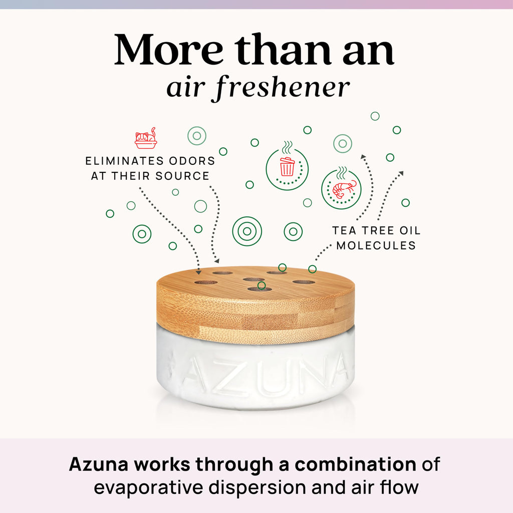 Azuna Home Odor Eliminator for Strong Odor | 2 Room Kit | Aromatherapy